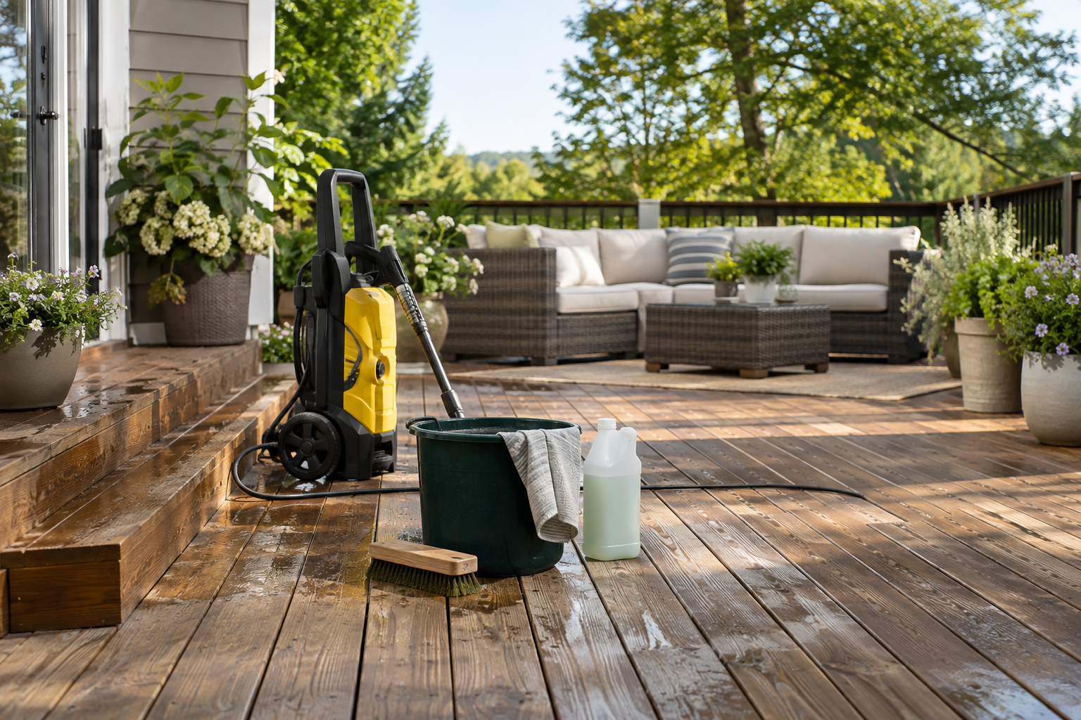 How to Clean and Maintain a Backyard Deck