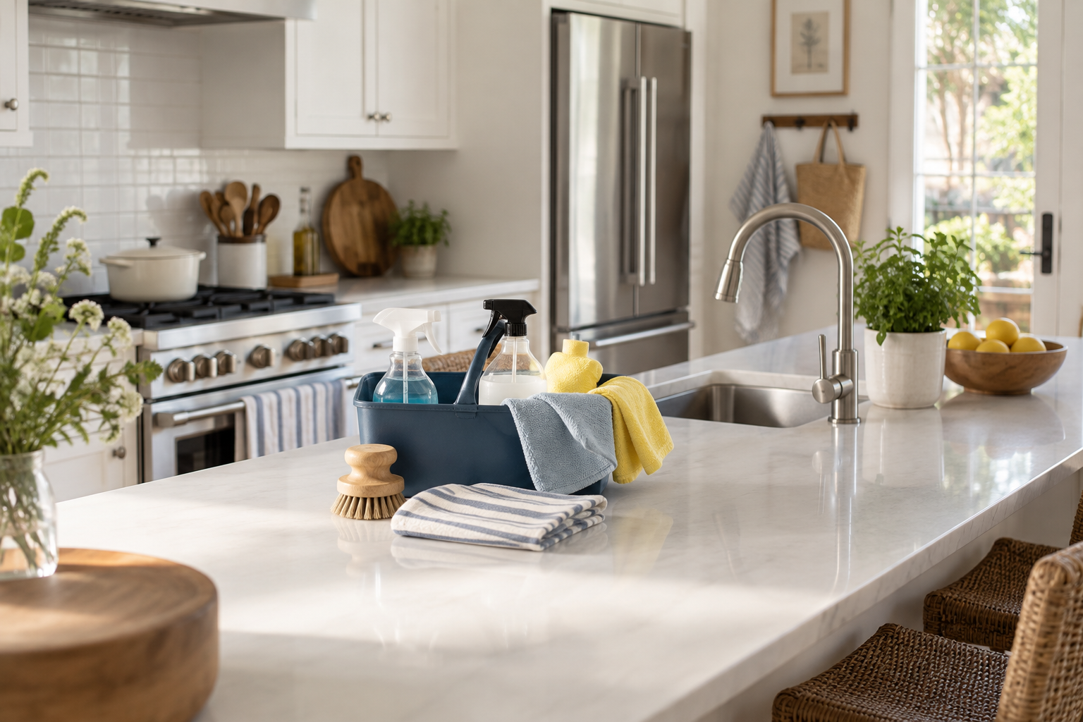 How to Clean a Kitchen Without Missing High-Touch Areas