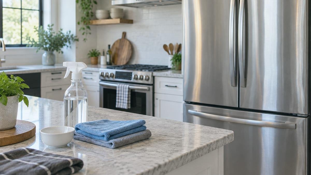 Home and garden details supporting how to clean stainless steel appliances without streaks