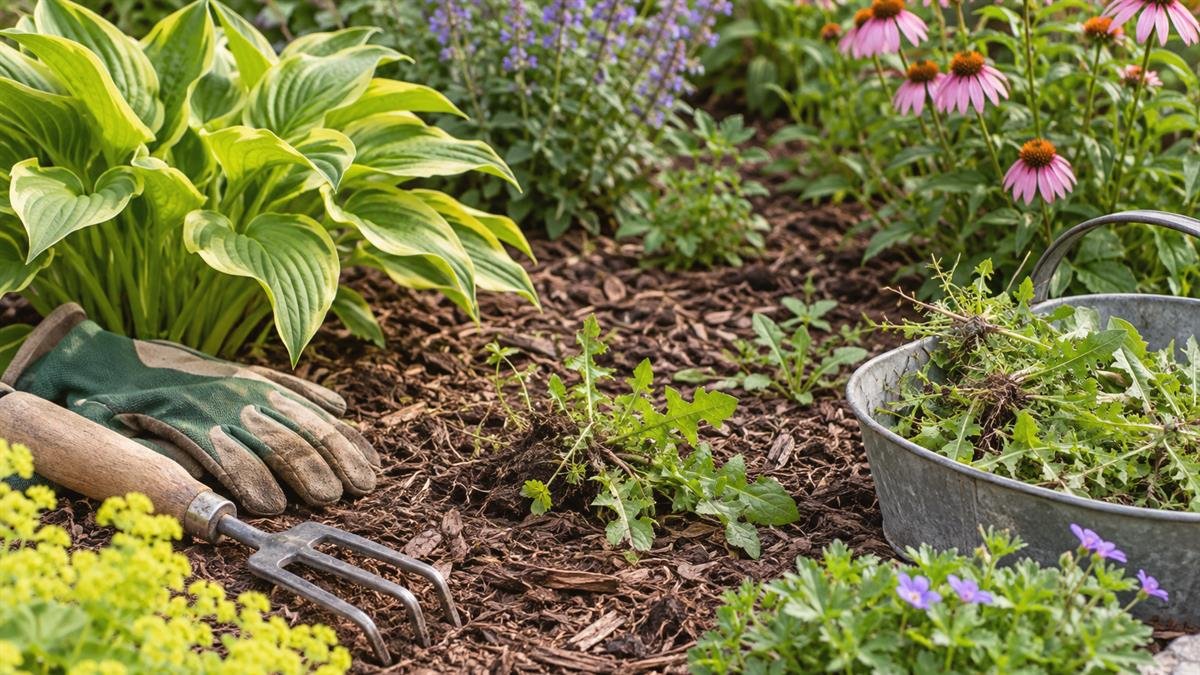 A practical step related to how to keep weeds under control without damaging your plants