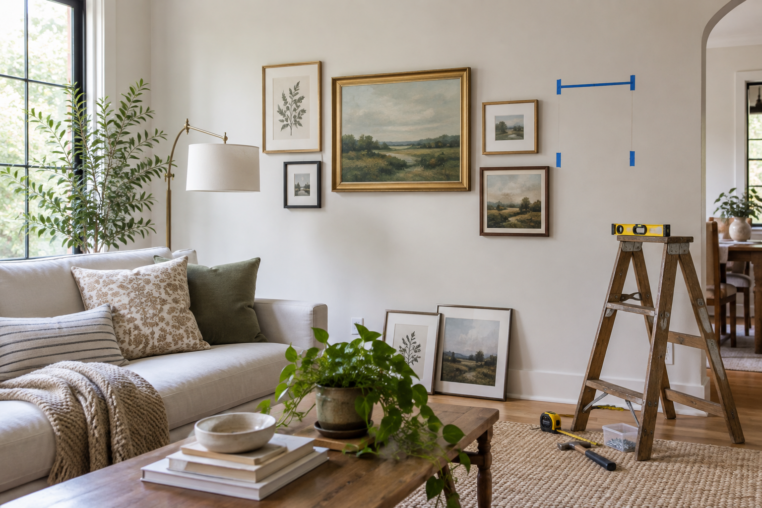 How to Hang Wall Art at the Right Height