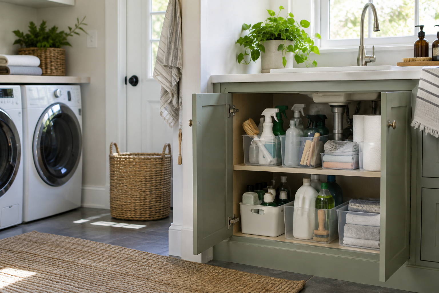 How to Organize Cleaning Supplies Safely at Home