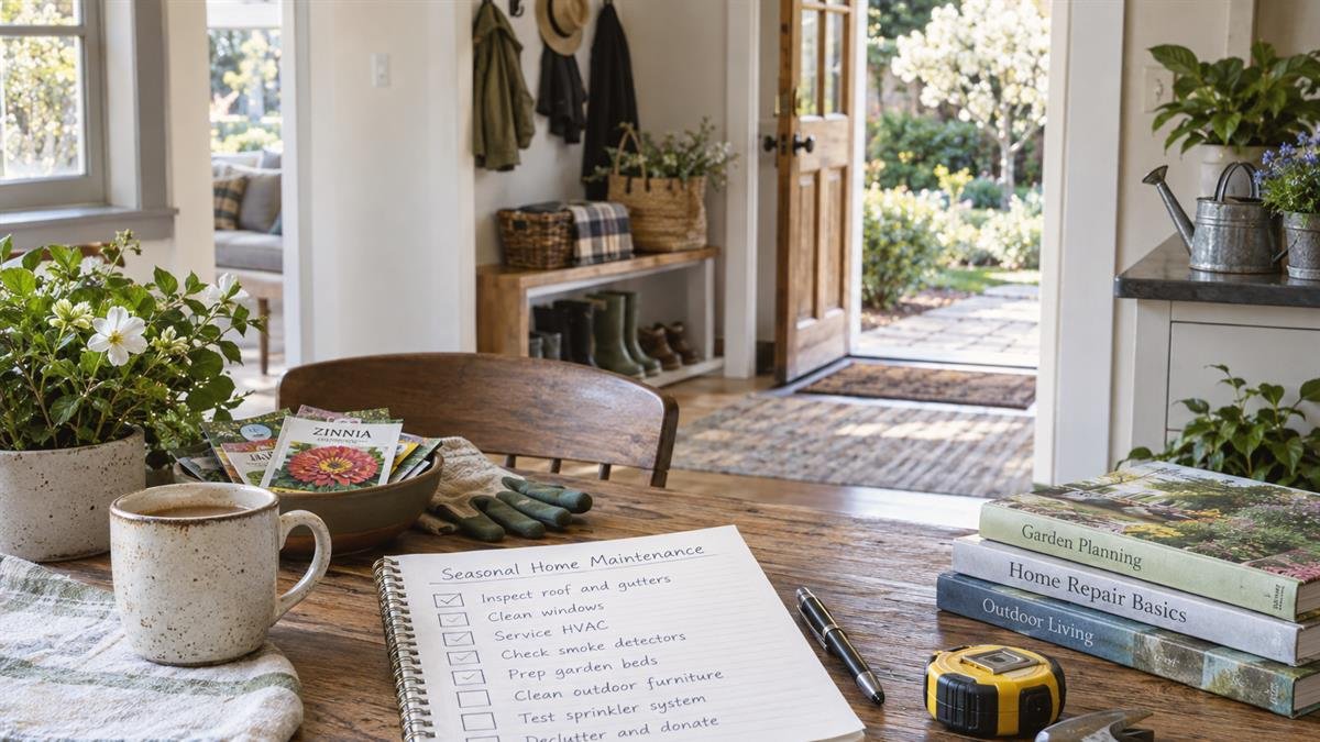 A practical step related to how to create a seasonal home maintenance checklist