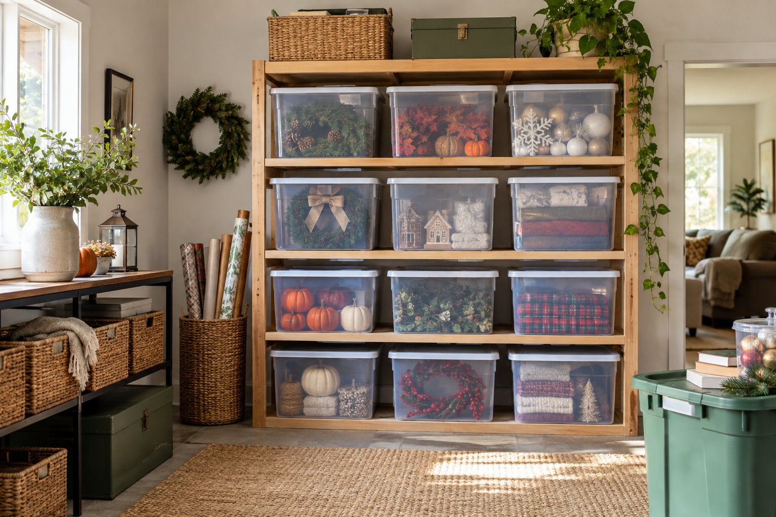 How to Store Seasonal Decorations Without Taking Over the Garage