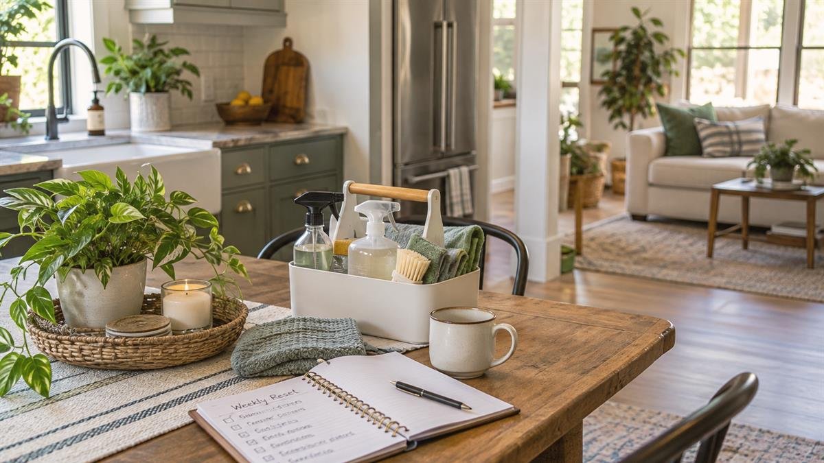 A practical step related to how to make a weekly home reset routine that you can keep